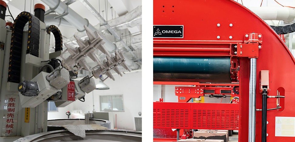 Precision casting and sand casting